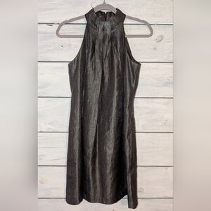 I.N. Studio Metallic Black Midi Dress